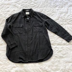 Abercrombie women’s “oversized” flannel size medium